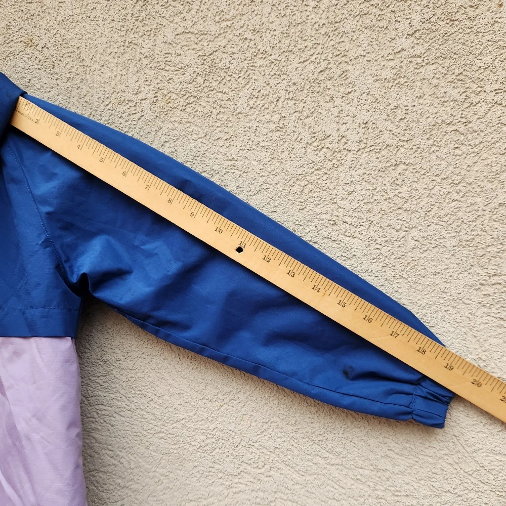 EDDIE BAUER Kids Jacket Size 5/6 Blue Purple Full Zip Shell